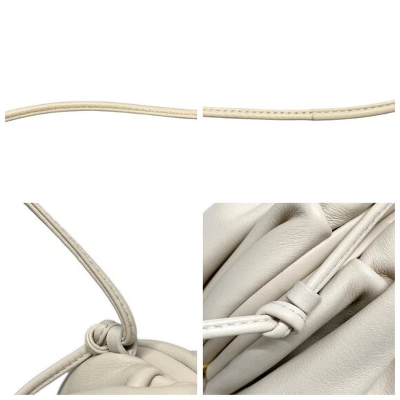 BOTTEGA VENETA Mini the Pouch Cream Leather - Shoulder Bag 1090-080725 - Picture 7 of 14